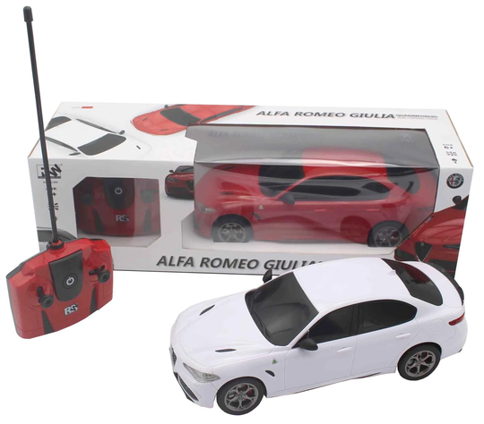 Alfa Romeo Giulia Radiostyrd Bil 1:18, Röd