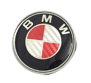 BMW centrumkåpa, Röd/Vit