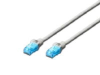 DIGITUS Professional - Patch-kabel - RJ-45 (hane) till RJ-45 (hane) - 50 cm - UTP - CAT 5e - startad, hakfri - vit
