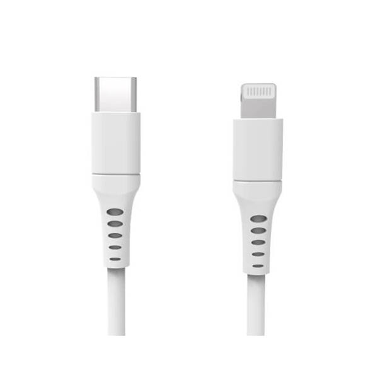 GEAR Laddkabel USB-C till Lightning 3m Vit MFI C94