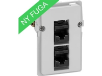 LK FUGA Datauttag för 2x RJ45 Krone-LSA UTP, 112 modul, insats