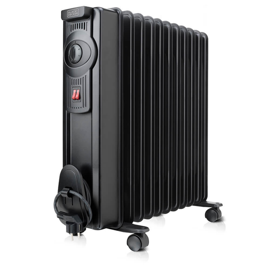 Oljefyllt element 2300W Svart