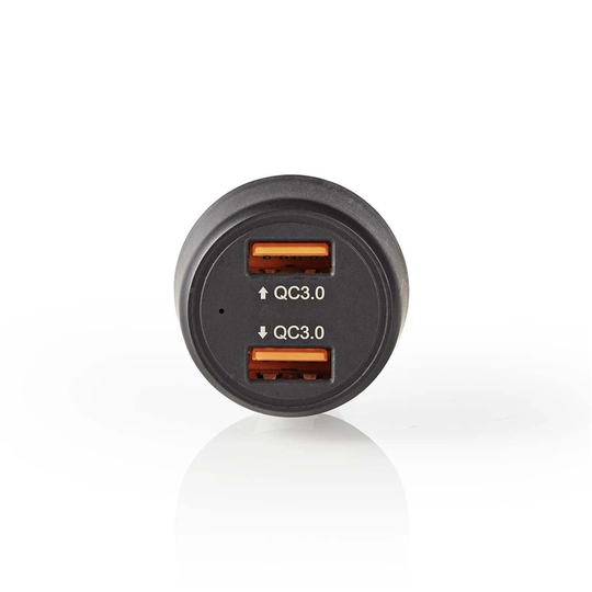 Billaddare 2-Utgångar 3.0 A 2 x USB Svart