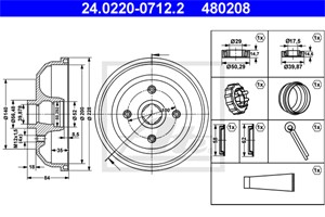 Bromstrumma, Bakaxel, opel,vauxhall, 4 18 117, 90007526