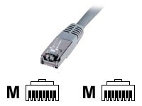 DIGITUS Premium - Patchkabel - RJ-45 (han) till RJ-45 (han) - 3 m - SFTP - CAT 5e - booted - grå
