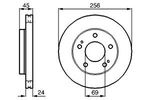 Bromsskiva, Framaxel, mitsubishi eclipse i, eclipse ii, MB618799, MB668108, MR389724