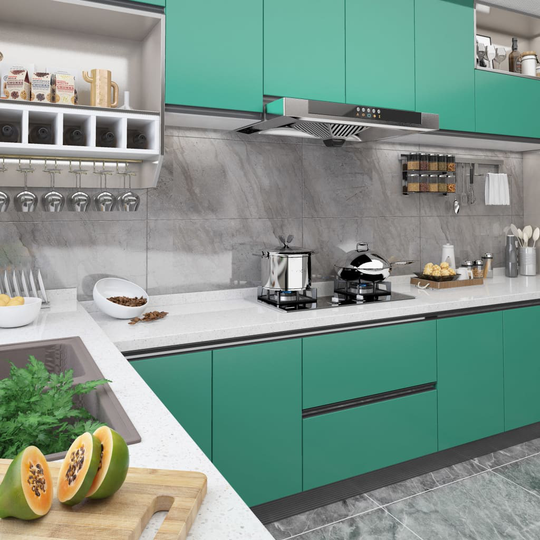 vidaXL Dekorplast 2 st ljusblå 500x90 cm PVC