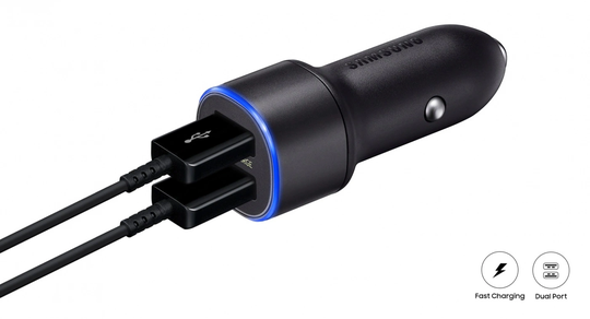 Samsung EP-L1100NB billaddare 2 x USB, Svart