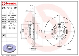 Bromsskiva, Framaxel, opel,renault,vauxhall, 4500098, 7700302128, 9160398