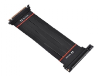 Thermaltake TT Premium PCI-E 4.0 Extender - PCI Express x16-kabel - 164 pin PCI Express (hane) till 164 pin PCI Express (hona) vinklad - 1 A - 20 cm - svart