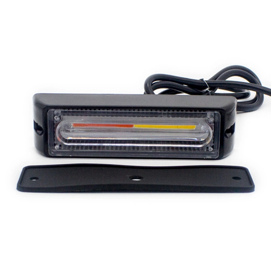 Varningslampa CoB LED för Bil 12-24V, Rött ljus