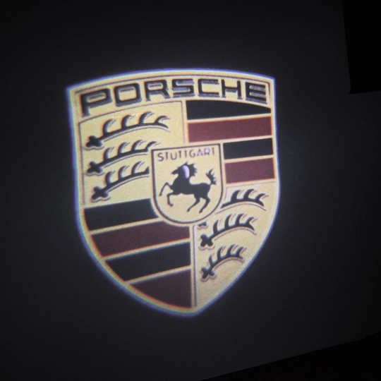 LED Dörrbelysning, Porsche logga