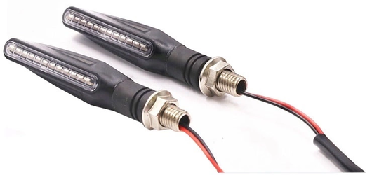 Motorcykel Dynamiska Blinkers LED, Gult ljus, 2-pack