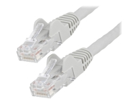 StarTech.com 10m LSZH CAT6 Ethernet Cable, 10 Gigabit Snagless RJ45 100W PoE Network Patch Cord with Strain Relief, CAT 6 10GbE UTP, Grey, Individually Tested/ETL, Low Smoke Zero Halogen - Category 6 - 24AWG - Patchkabel - RJ-45 (han) til RJ-45 (han) - 10 m - 6 mm - UTP - CAT 6 - knastfri - grå