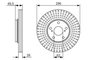 Bromsskiva, Framaxel, lexus es, rx, toyota camry sedan, harrier, highlander / kluger, 43512 33100, 43512 48011, 43512 48031