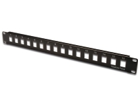 DIGITUS Professional DN-91400 - Patch-panel - UTP - svart, RAL 9005 - 1U - 19 - 16 portar