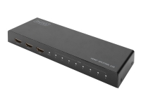 DIGITUS DS-45326 - Video/audiosplitter - 8 x HDMI - skrivbordsmodell
