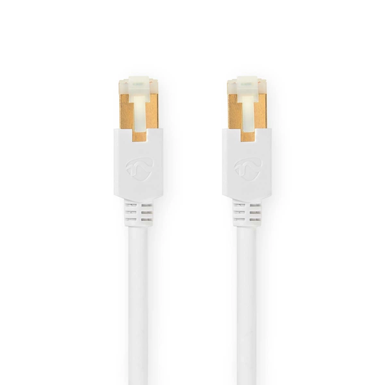 Cat 6 kabel | RJ45 hane | RJ45 hane | S/FTP | 1.00 m | Rund | LSZH / PVC | Vit | Kartong med fönster