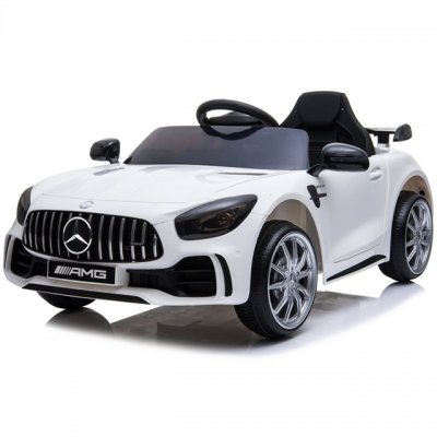 Elbil barn Mercedes GTR AMG vit