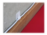 LTC WALL STRAPS - Kabelhållare - utanpåliggande montering, väggmontering - 9 cm - vit (10 st)