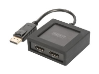 DIGITUS DS-45404 - Linjedelare för video - 2 x DisplayPort - skrivbordsmodell