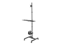 DIGITUS DA-90374 - Vagn - för LCD-skärm/PC-utrustning - metall - svart - skärmstorlek: 17-32