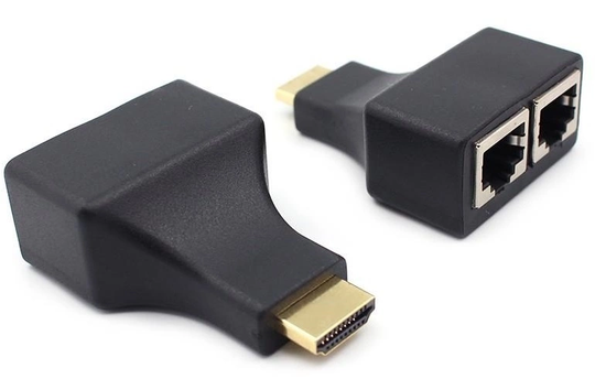 HDMI extender via cat-5e/cat 6 kabel, 30 m