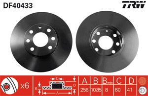 Bromsskiva, Framaxel, opel astra g halvkombi, astra g kombi, astra g sedan, 5 69 058, 90497303, 9117676