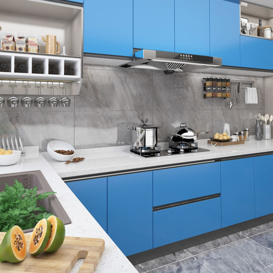vidaXL Dekorplast 2 st azur 500x90 cm PVC