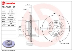 Bromsskiva, Framaxel, vw transporter buss iv, transporter flak/chassi iv, transporter skåp iv, 701615301A, 701615301D