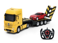 Mercedes-Benz Actros fjärrstyrd lastbil + Mercedes AMG GT bil 2.4G