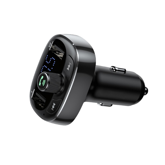 SiGN T Typed FM-sändare, Bluetooth-handsfree & Billaddare - Svart
