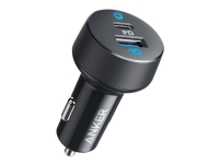 Anker PowerDrive 2 - Strömadapter för bil - 18 Watt - 3 A - IQ, PD - 2 utdatakontakter (USB, USB-C) - svart
