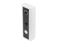 DIGITUS - Smart dörrklocka och klockringning - med kamera - Full HD, PIR-rörelsesensor, batteridrift, röststyrning - trådlös - Wi-Fi - 2.4 Ghz - svart/vit dörrklocka, vit klockringning