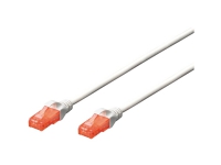 Oskärmad nätverkskabel digitus, cat6, vit, 5 m