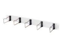 DIGITUS DN-97666 - Kabeladministrationspanel med ringe - stativmonterbar - grå, RAL 7035 - 1U - 19