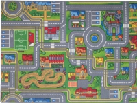 Bil Legetæppe Playcity 95 x 133 cm