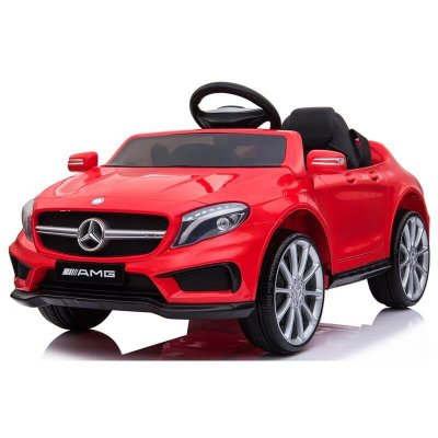 Elbil barn Mercedes AMG GLA45 röd