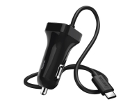 Hama Basic Line - Strömadapter för bil - 12 Watt - 2.4 A (USB-C) - svart