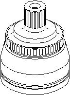 Drivknut, Framaxel, På hjulsidan, audi a4 b6, a4 b6 avant, a4 b7, a4 b7 avant, seat exeo, exeo st, 8E0 407 305B, 8E0498099C