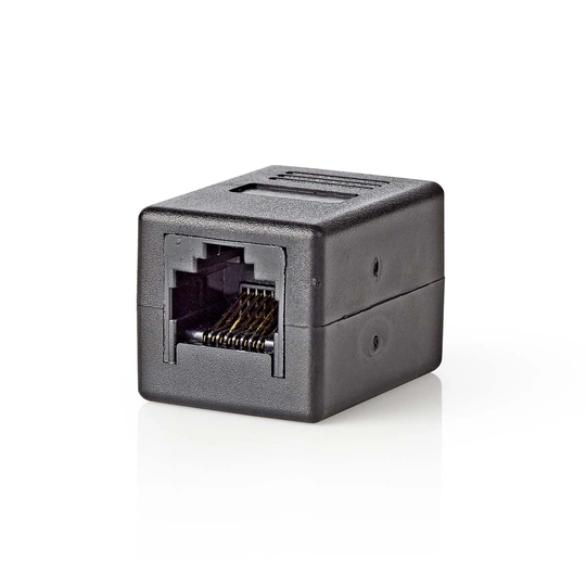 Nätverkskoppling | CAT6 | Oskyddad | RJ45 Hona | RJ45 Hona | Rak | ABS | Låda