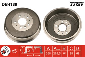 Bromstrumma, Bakaxel, vw transporter buss iv, transporter flak/chassi iv, transporter skåp iv, 701 609 617, 704 783 037