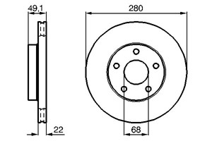 Bromsskiva, Framaxel, nissan maxima iii, maxima / maxima qx iv, maxima / maxima qx station wagon iv, skyline, 40206 2L903, 40206 88000 0