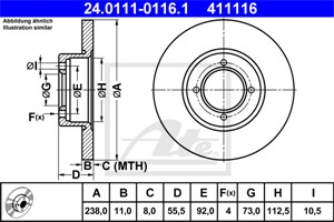 Bromsskiva, Framaxel, opel,vauxhall, 5 69 013, 5 69 041, 8982484, 90272326