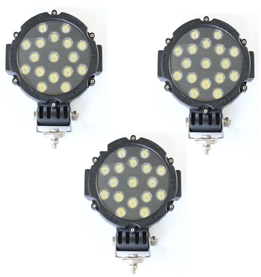 3-pack Epistar LED Extraljus 153W, 11475 Lumen, Svart