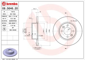 Bromsskiva, Bakaxel, renault 18, 18 variable, 25, espace i, espace ii, fuego, 7700715166, 7701467306