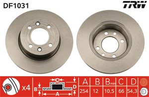 Bromsskiva, Bakaxel, renault 18, 18 variable, 25, espace i, espace ii, fuego, 77 00 715 166, 77 01 467 306