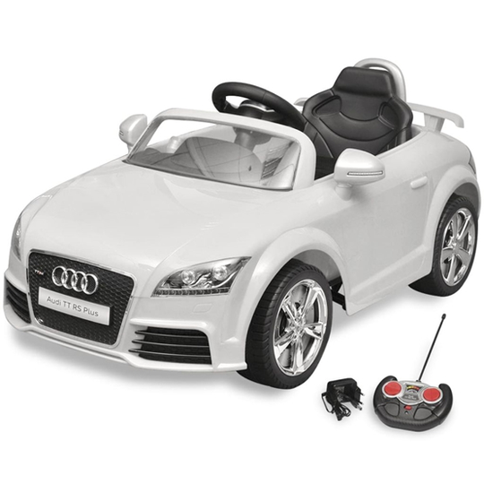 VidaXl Elbil För Barn Audi Tt Rs Med Fjärrstyrning Vit