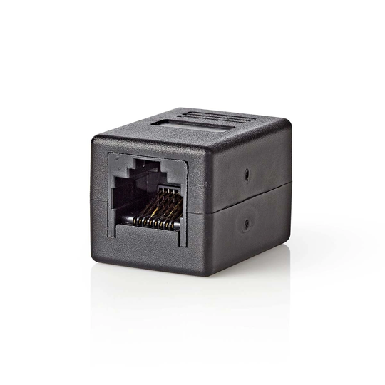 Nätverkskoppling | CAT5 | Oskyddad | RJ45 Hona | RJ45 Hona | Rak | ABS | Låda