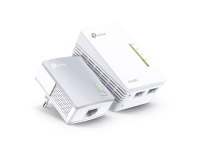 TP-Link TL-WPA4220T KIT AV500 Powerline Universal WiFi Range Extender, 2 Ethernet Ports, Network Kit - PowerLine adaptersats - HomePlug AV (HPAV) - 802.11b/g/n - vägginsticksbar